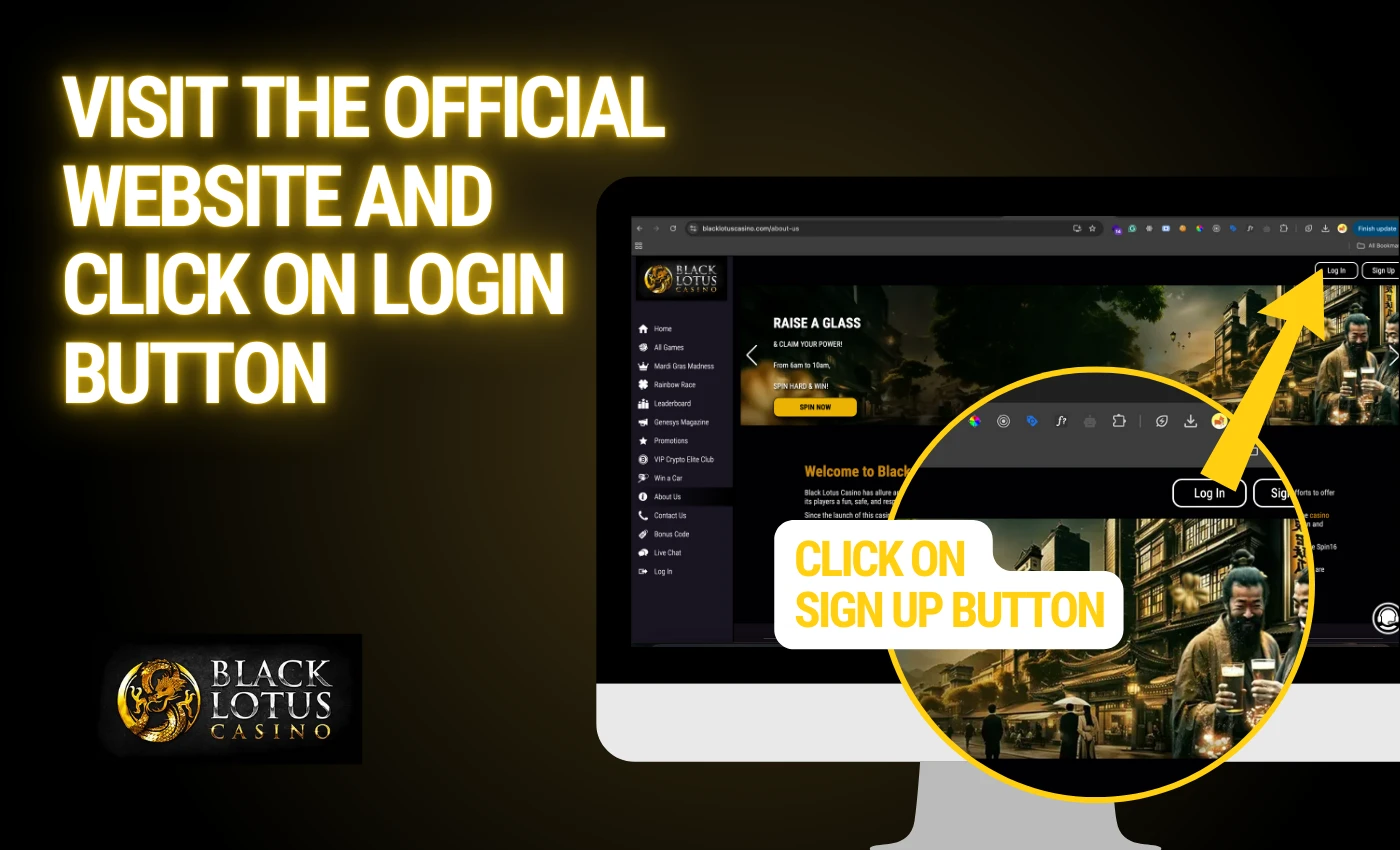 Visit on black lotus casino for login account
